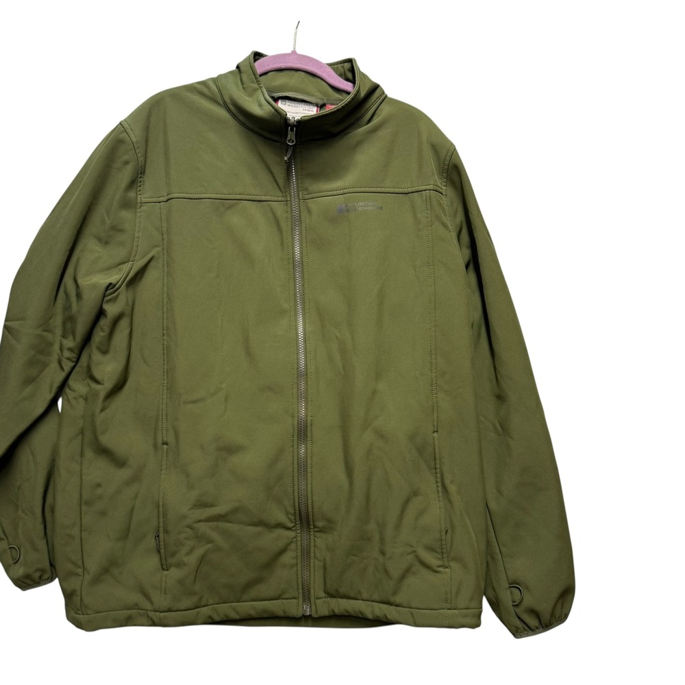 Mountain Warehouse Softshell Jacket Mens XL Green GorpcoreExtreme Full Zip